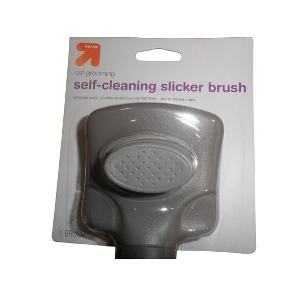 4 x  Up & Up Cat Grooming Slicker Brush, Self Cleaning Brush, For Cat Use Only - Picture 3 of 6